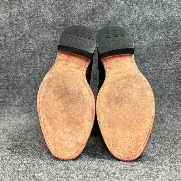 Justin Classic Roper Western Boots Men's Size 11D Brown Leather Pull On Cowboy - Picture 13 of 16